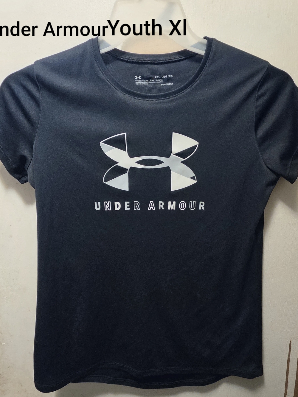 Under Armour Women's Black Short Sleeve Logo Tee